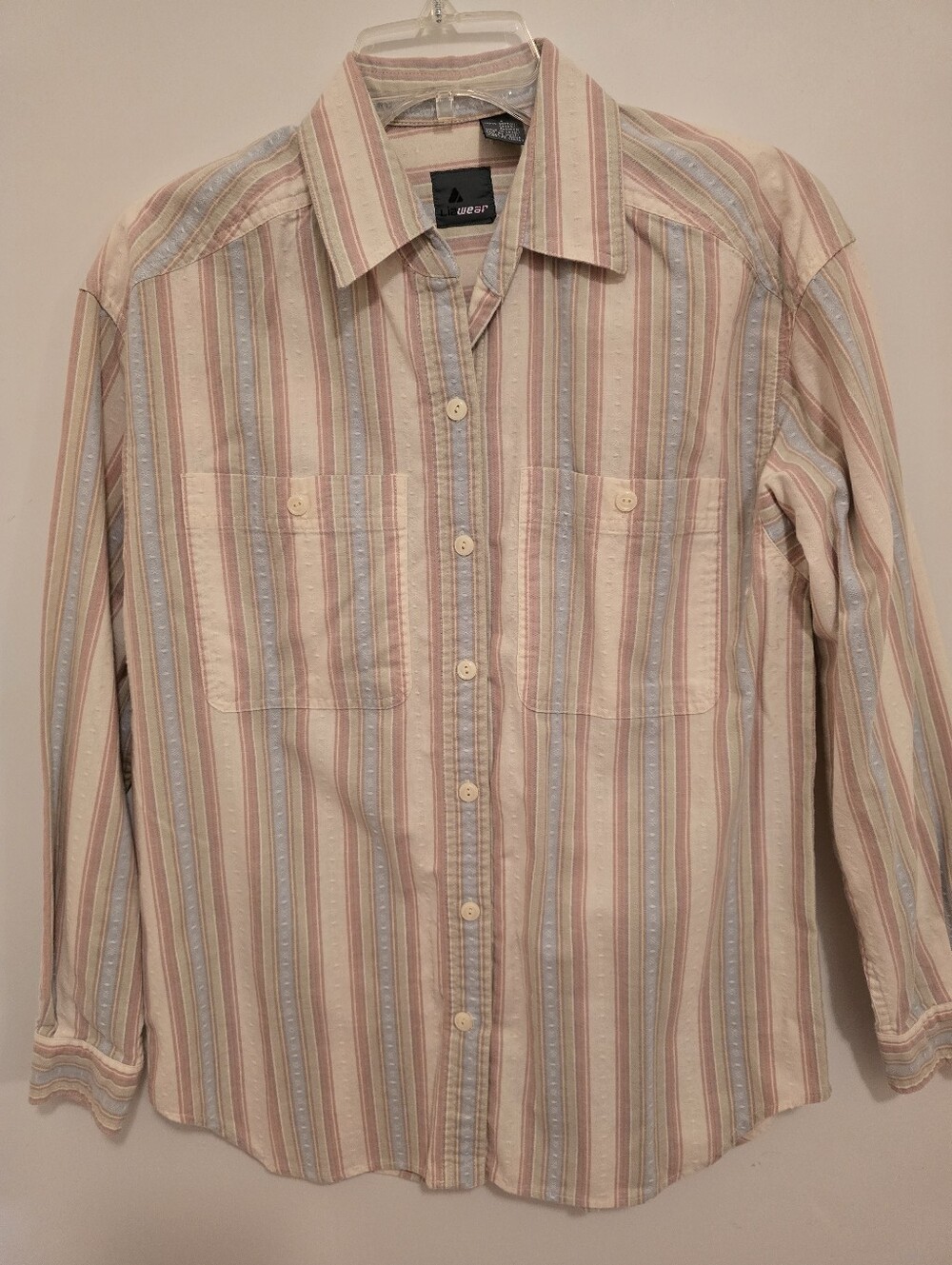 Western Lizwear Long Sleeve Small Striped Shirt - Multicolor